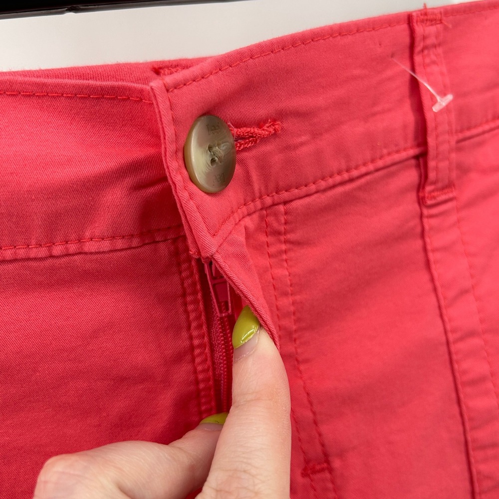 Lee Regular‎ Fit Skort Mid Rise Coral Pink Stretch 6M Utility Preppy Active Golf - Picture 3 of 10